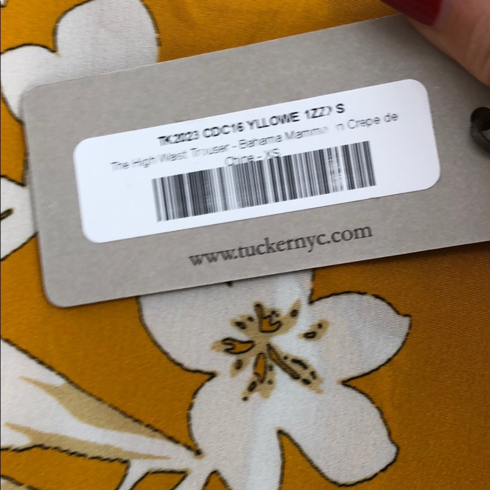 NEW • Tucker NYC • The High Waist Trouser Yellow - Picture 7 of 8